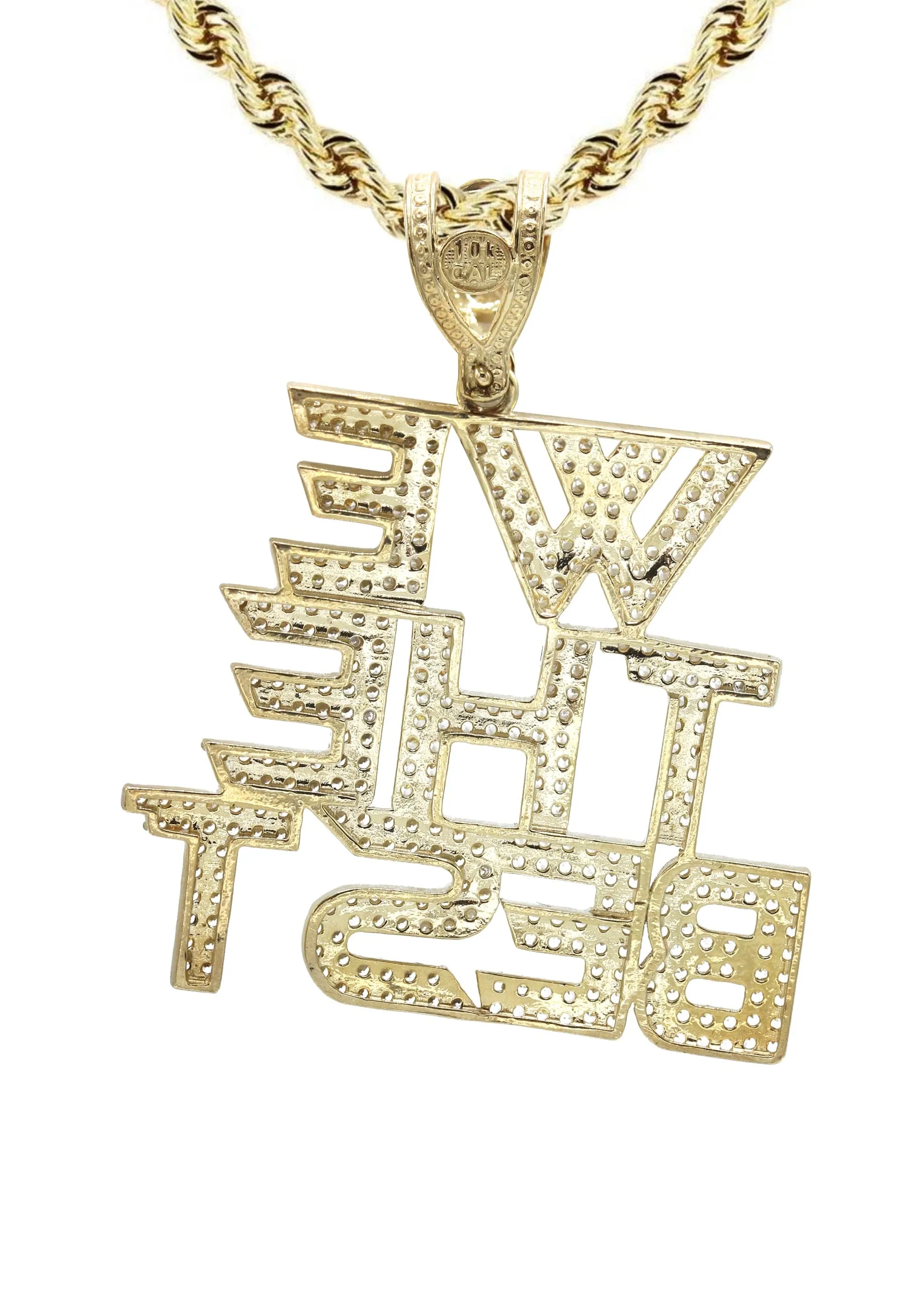 10K Yellow Gold "We The Best" Necklace" | Appx. 18.6 Grams