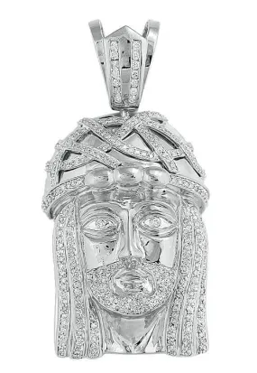 10KW 2.50CTW DIAMOND FANCY JESUS HEAD