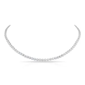 14KT White Gold Diamond Akemi Choker Necklace