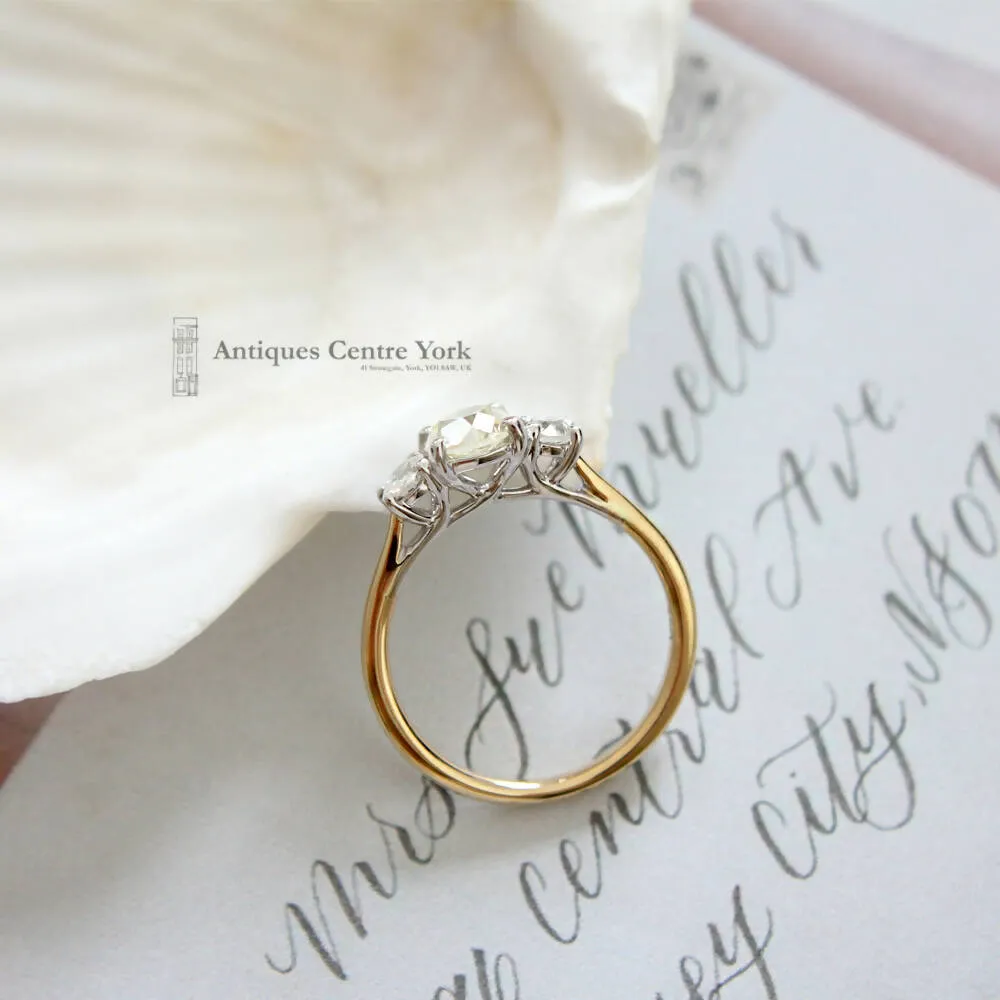 18ct Diamond Three Stone Ring 0.95ct