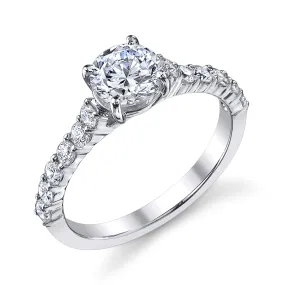 .55ctw Round Cut Diamond Engagement Ring