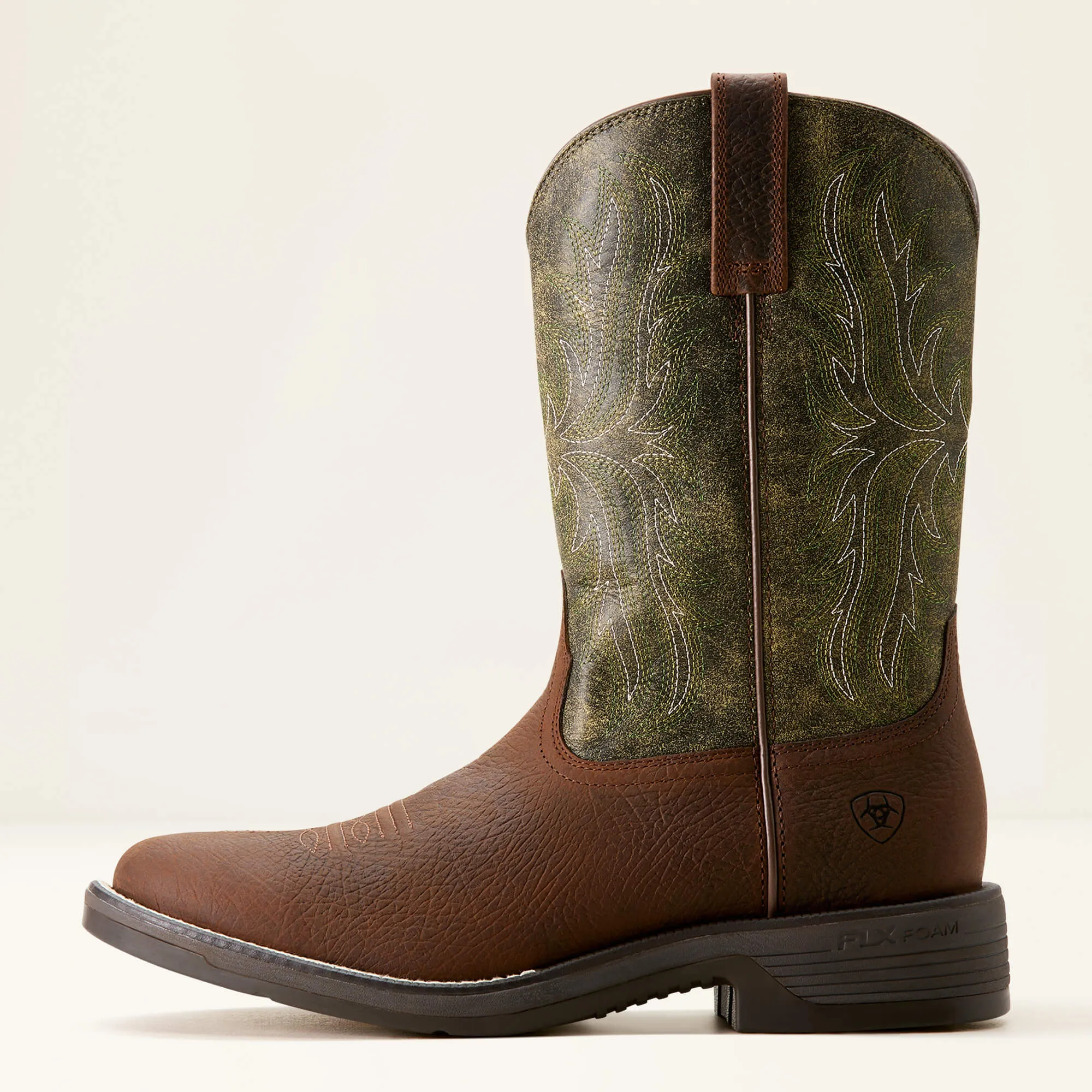 Ariat Men's Ridgeback Round Toe Cowboy Western Boot -Green- 10053575