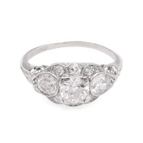 Art Deco Diamond Platinum Ring