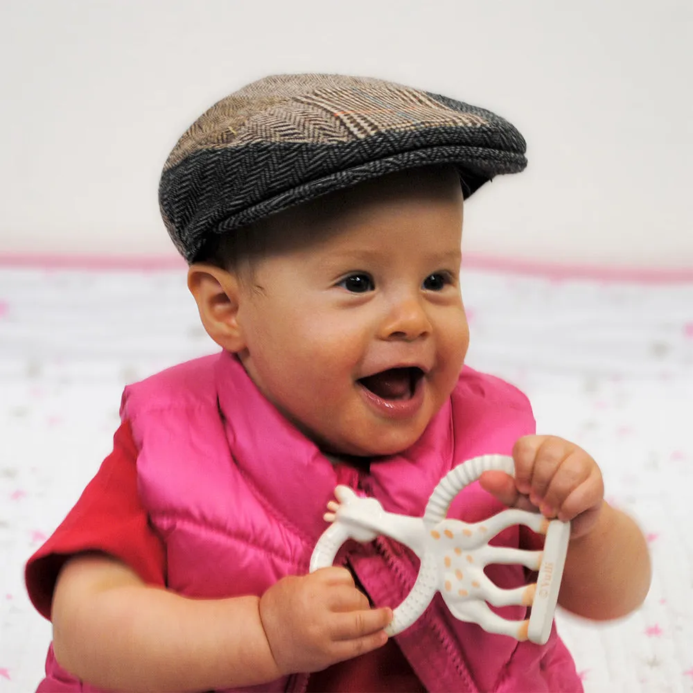 Baby Patchwork Flat Cap - Multi-Coloured