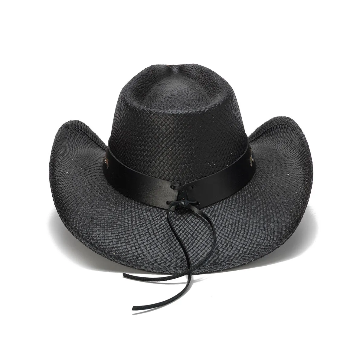 Black Eagle Straw Cowboy Hat