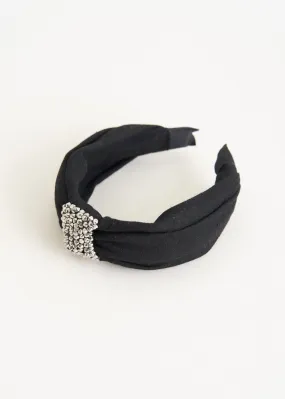 BRANDY SPARKLE HEADBAND - MATT BLACK