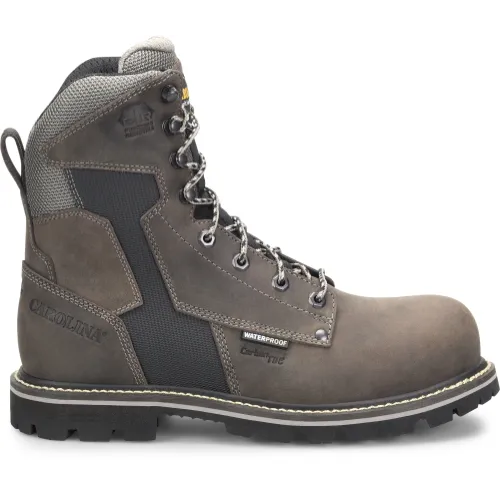 Carolina Men's I-Beam 8" Comp Toe WP PR Work Boot - Gray - CA8542