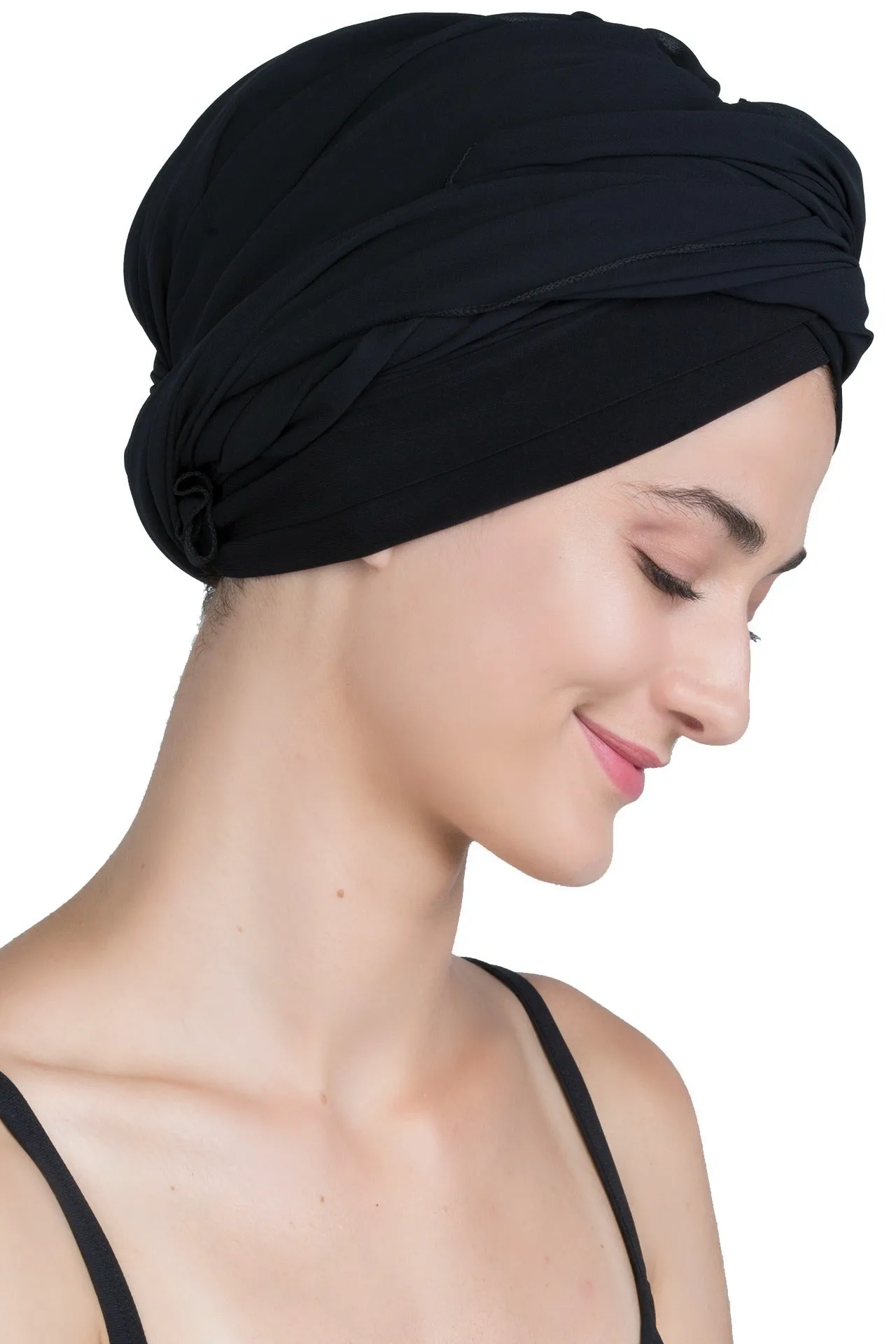 Chiffon Headwear with Long Schal