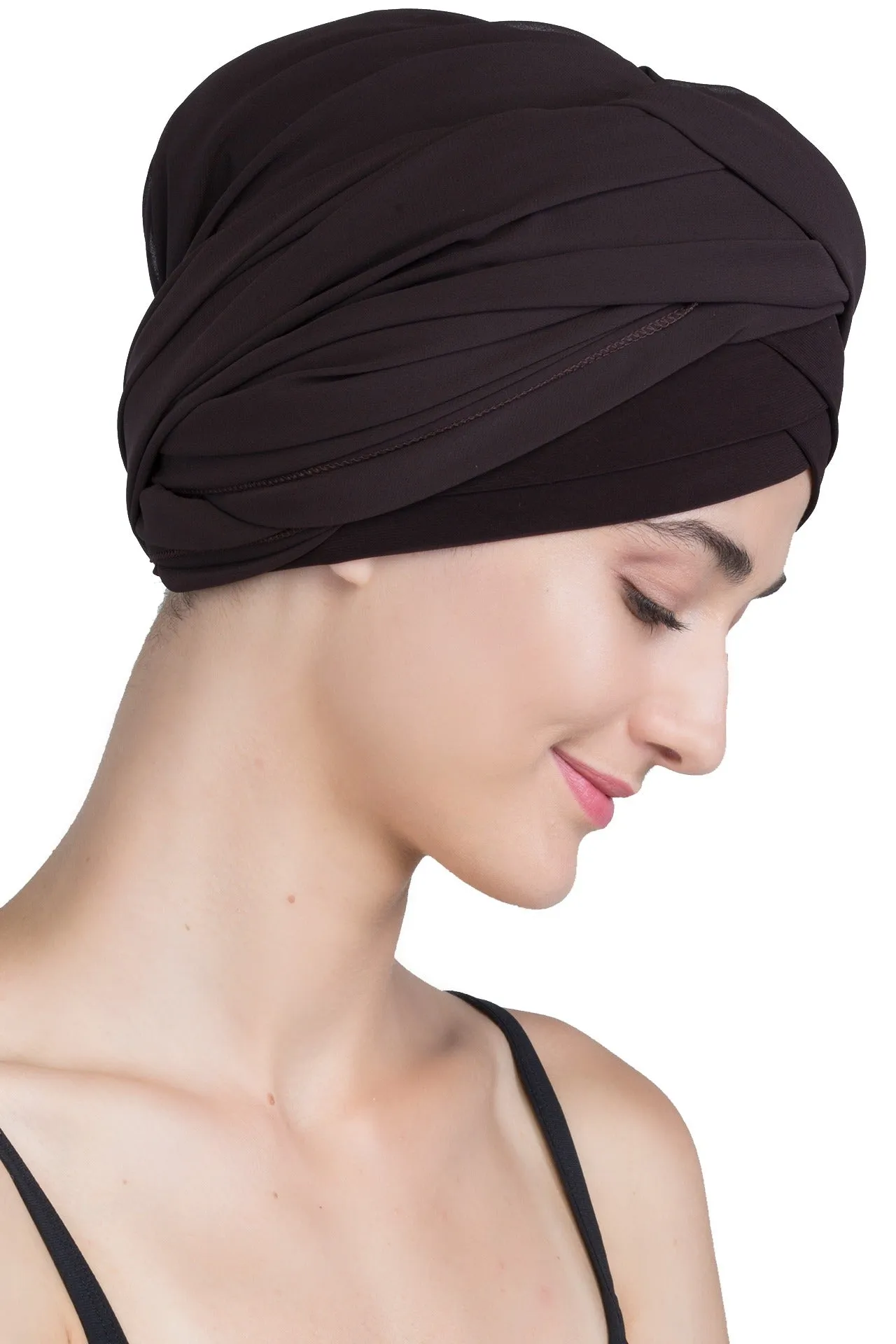 Chiffon Headwear with Long Schal