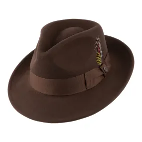 Crushable C-Crown Fedora Brown Wholesale Pack