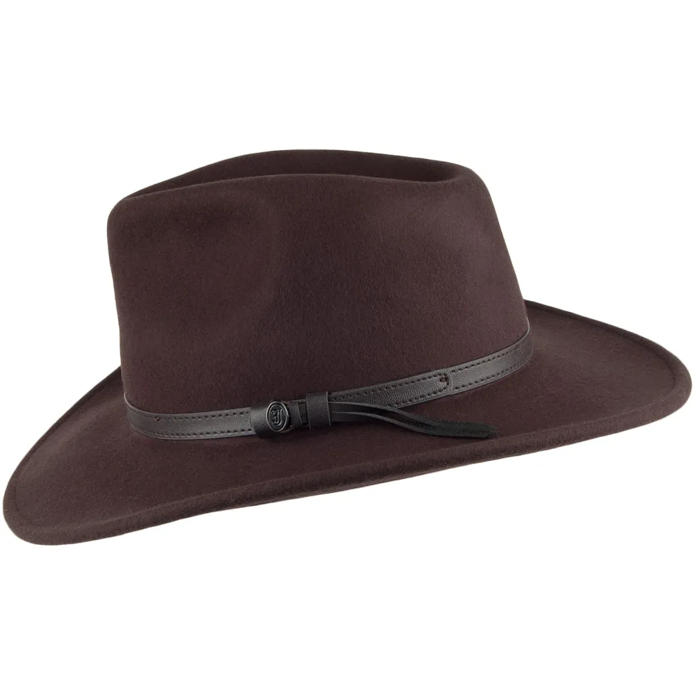 Crushable Outback Hat - Brown