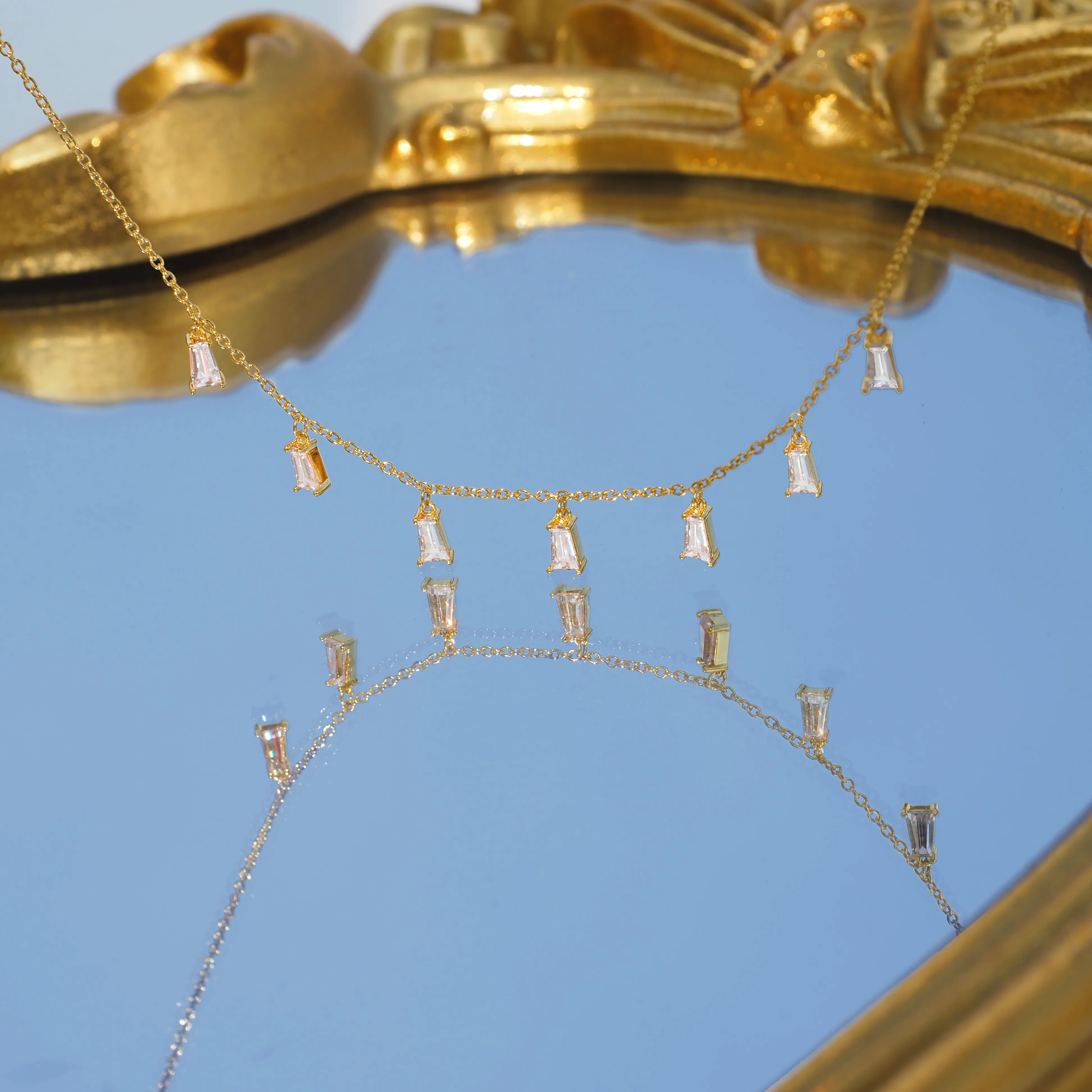 Crystal Baguette Choker