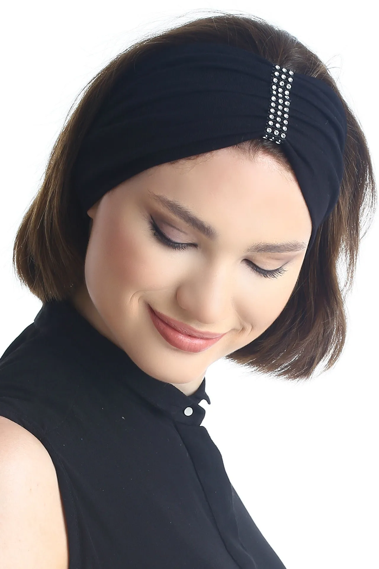 Elegant Crystal Embellished Headbands Set (2-Pack)