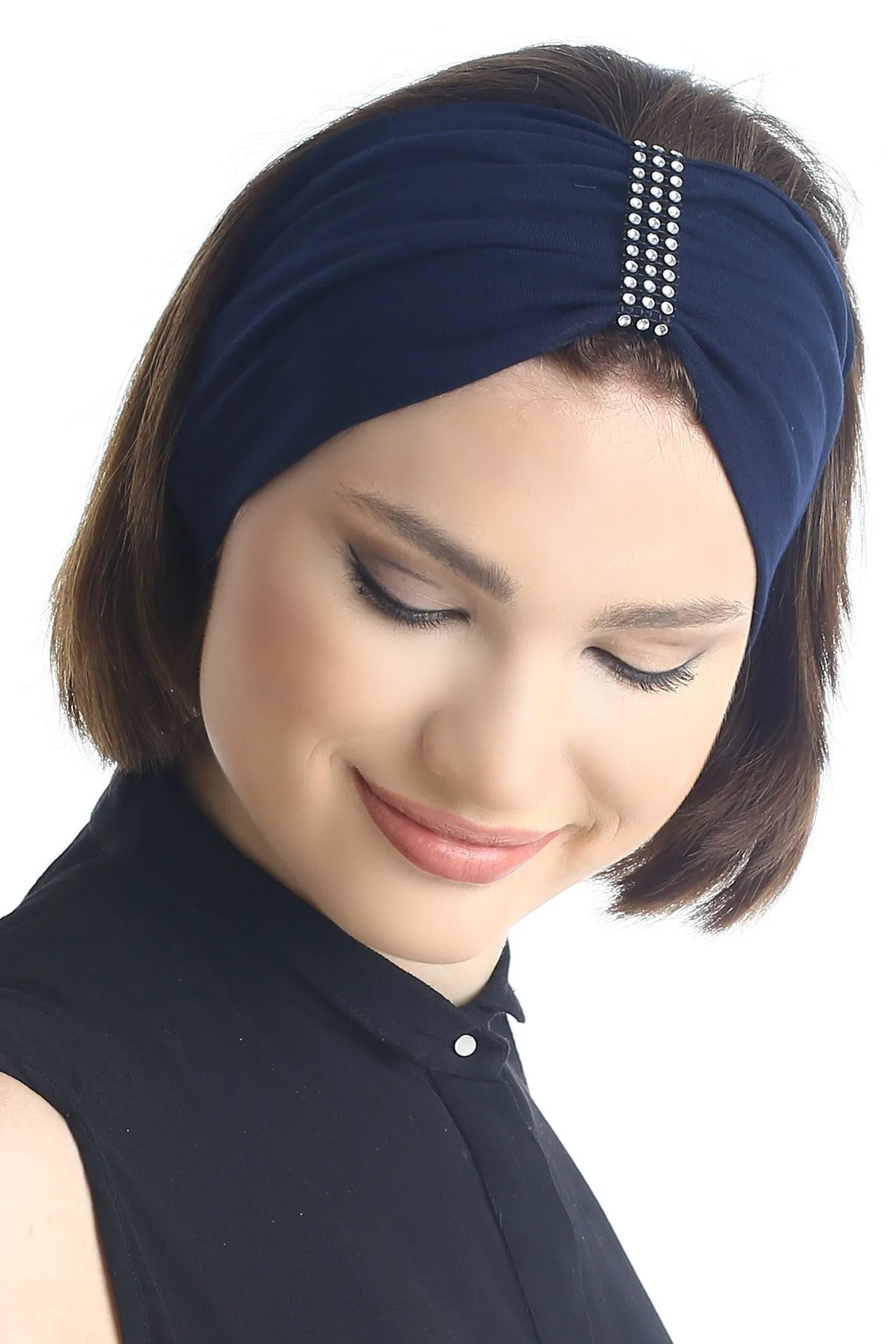 Elegant Crystal Embellished Headbands Set (2-Pack)