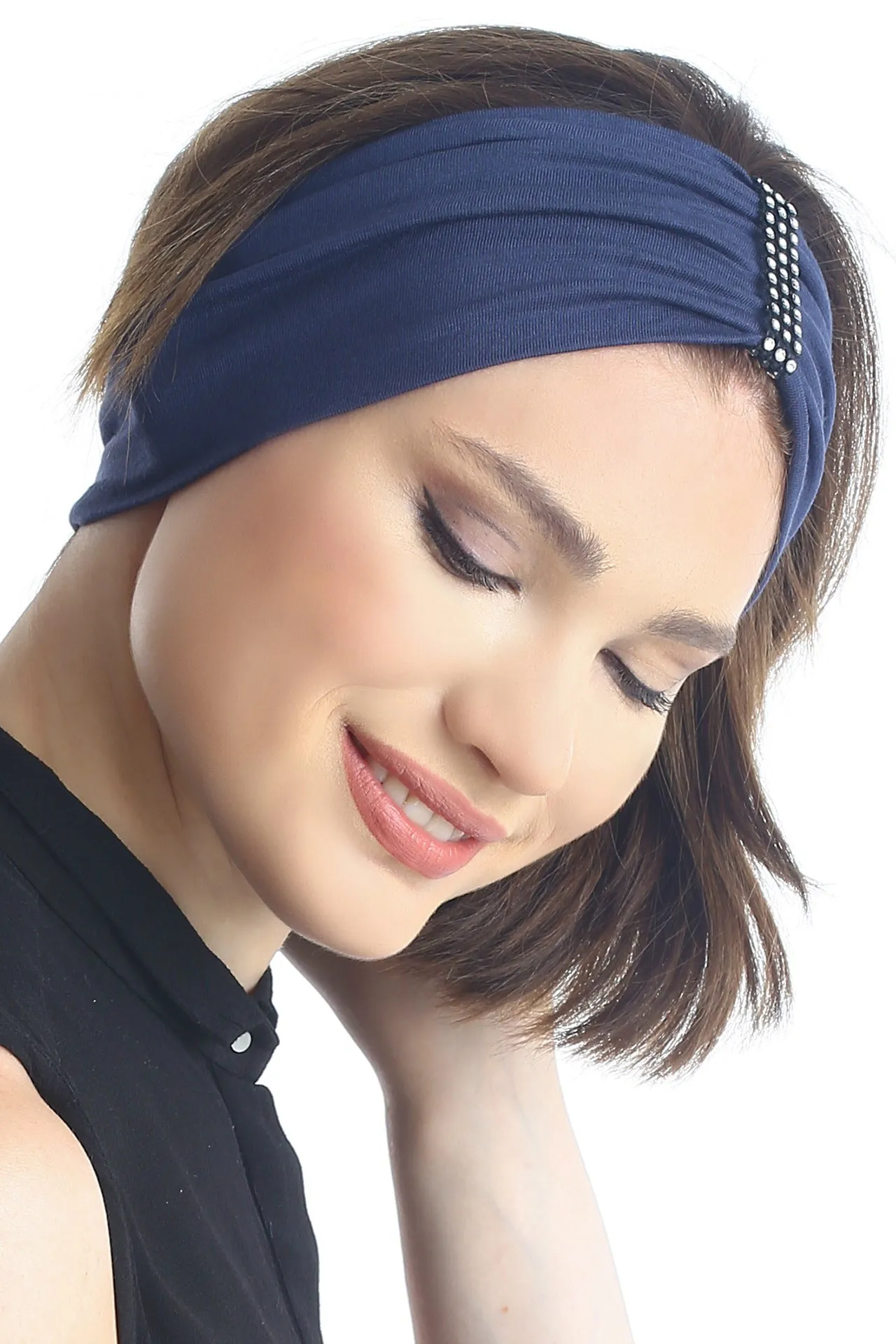 Elegant Crystal Embellished Headbands Set (2-Pack)