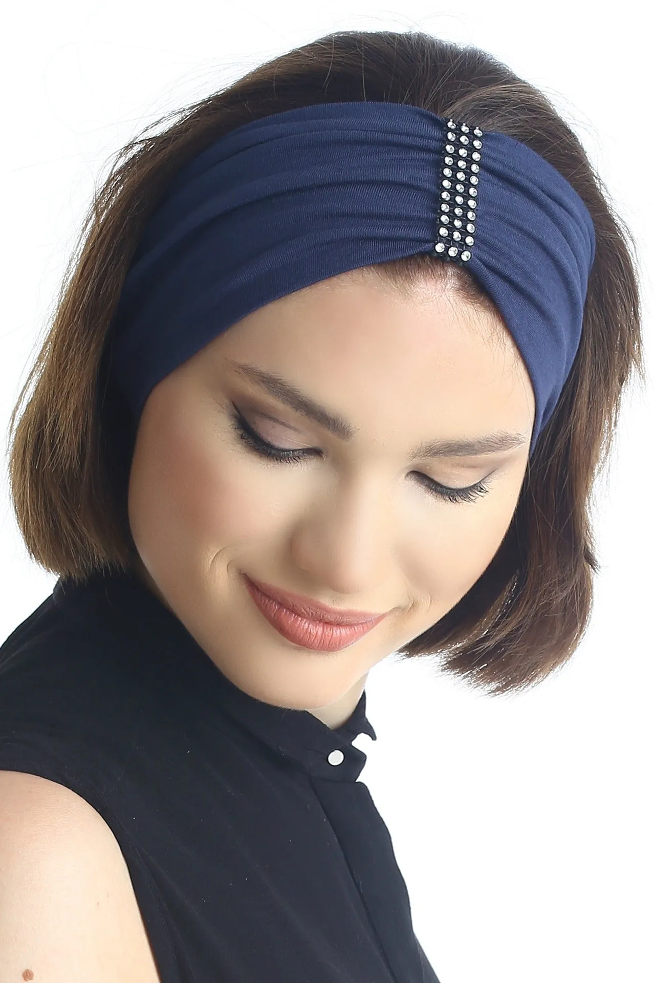 Elegant Crystal Embellished Headbands Set (2-Pack)