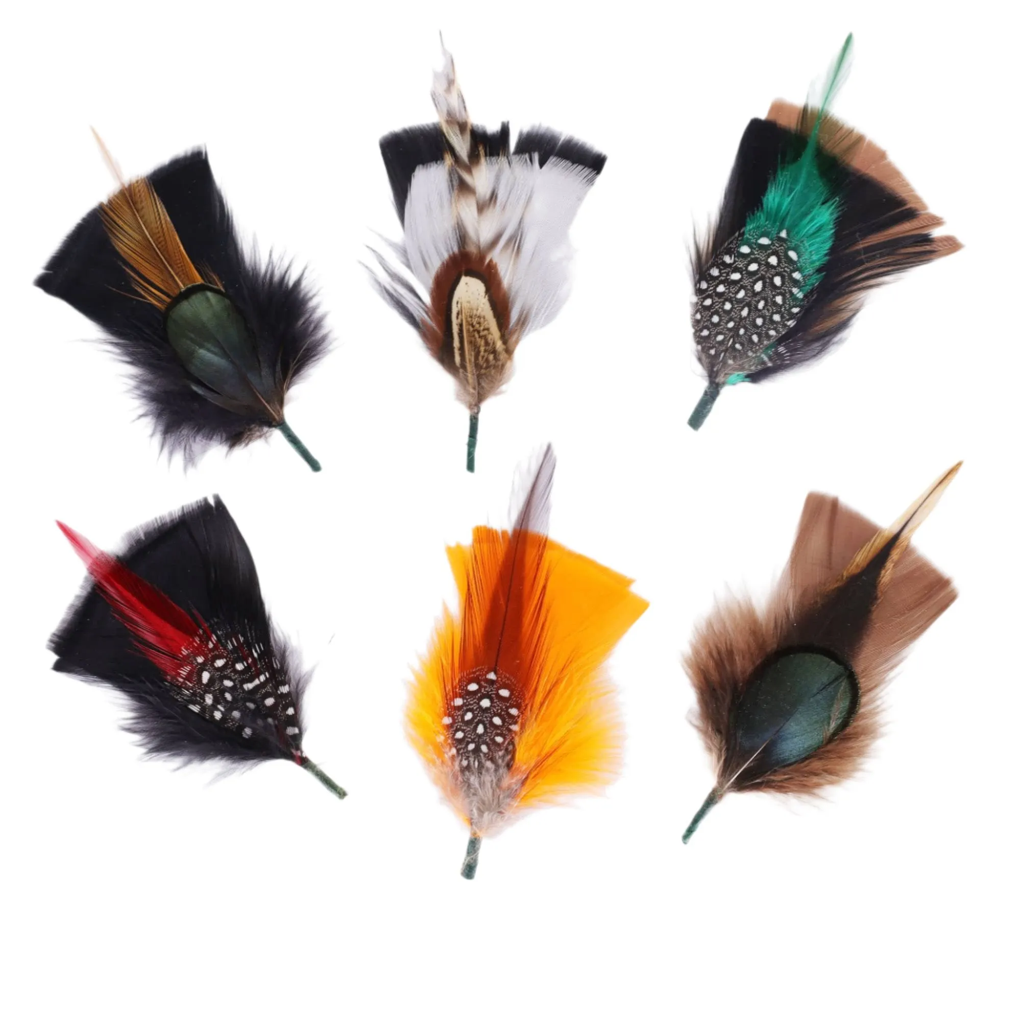 DapperFam Hat Feathers Pack of 3 Millinery Feathers