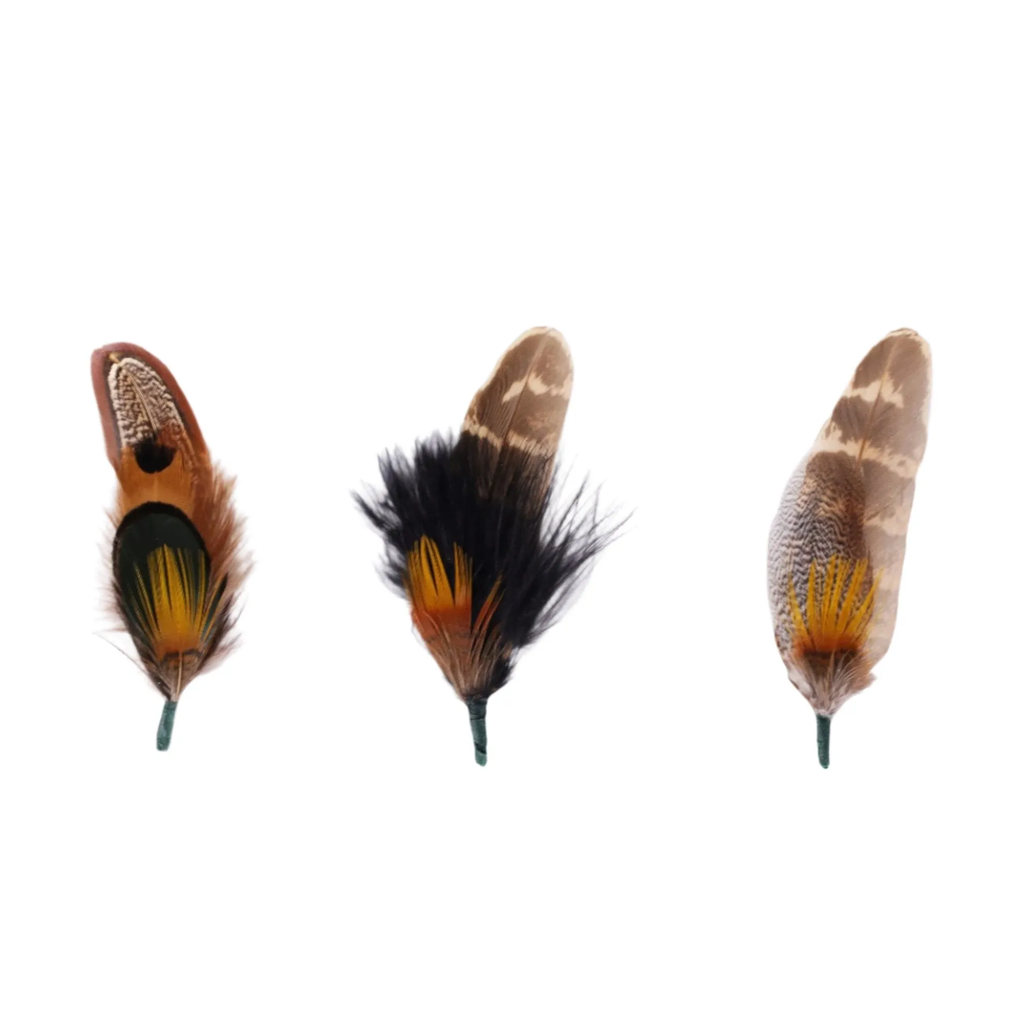 DapperFam Hat Feathers Pack of 3 Millinery Feathers