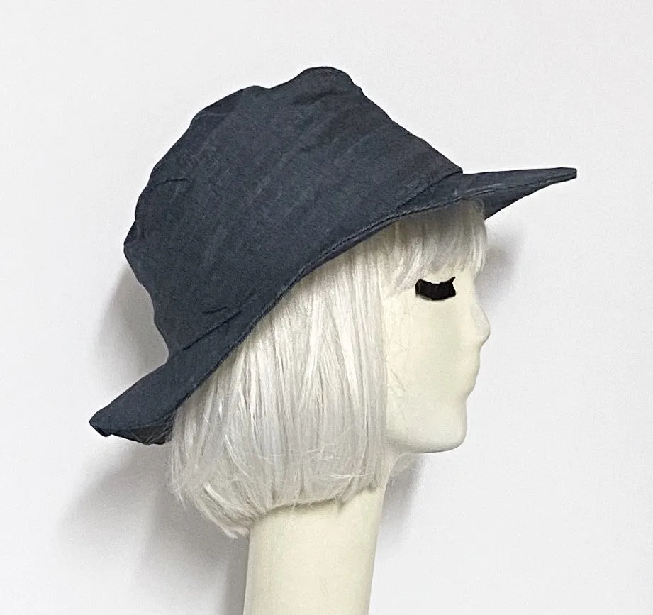Denim Fedora Hat