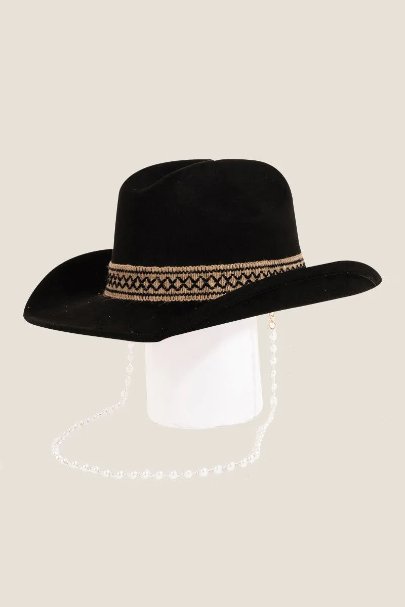 FAME ORNATE BAND COWBOY HAT