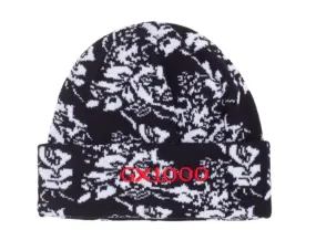 GX1000 Floral Beanie - Black