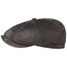 Hatteras Goat Suede Newsboy Cap by Stetson