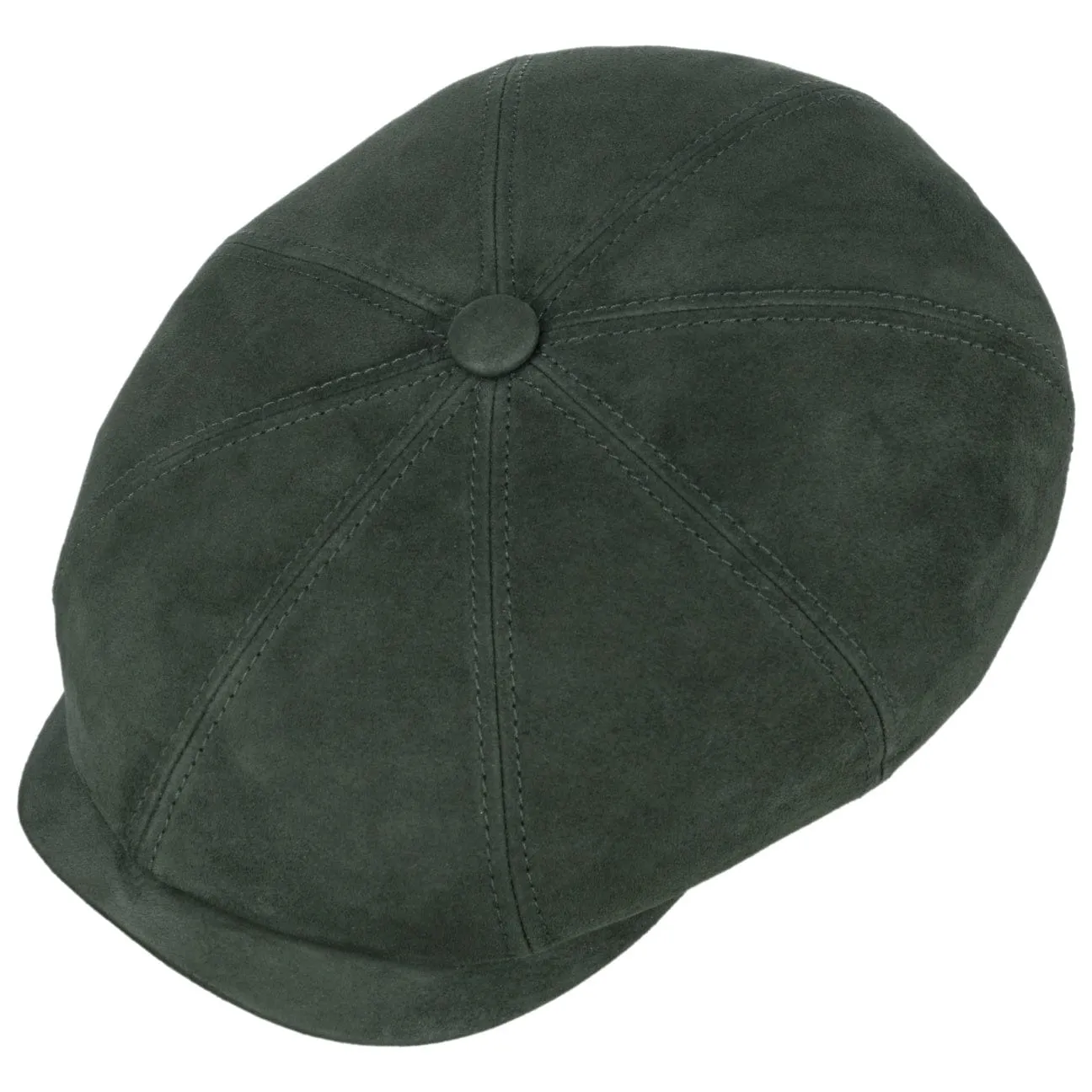 Hatteras Goat Suede Newsboy Cap by Stetson