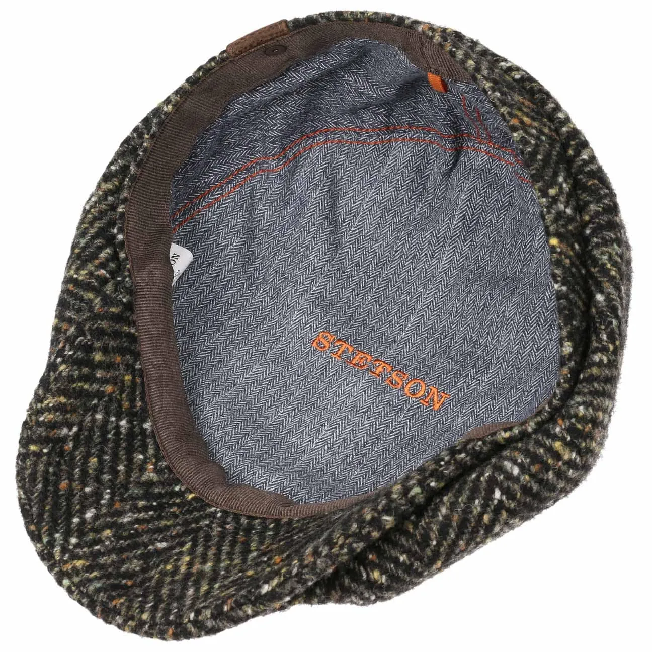 Hatteras Herringbone Color Newsboy Cap by Stetson