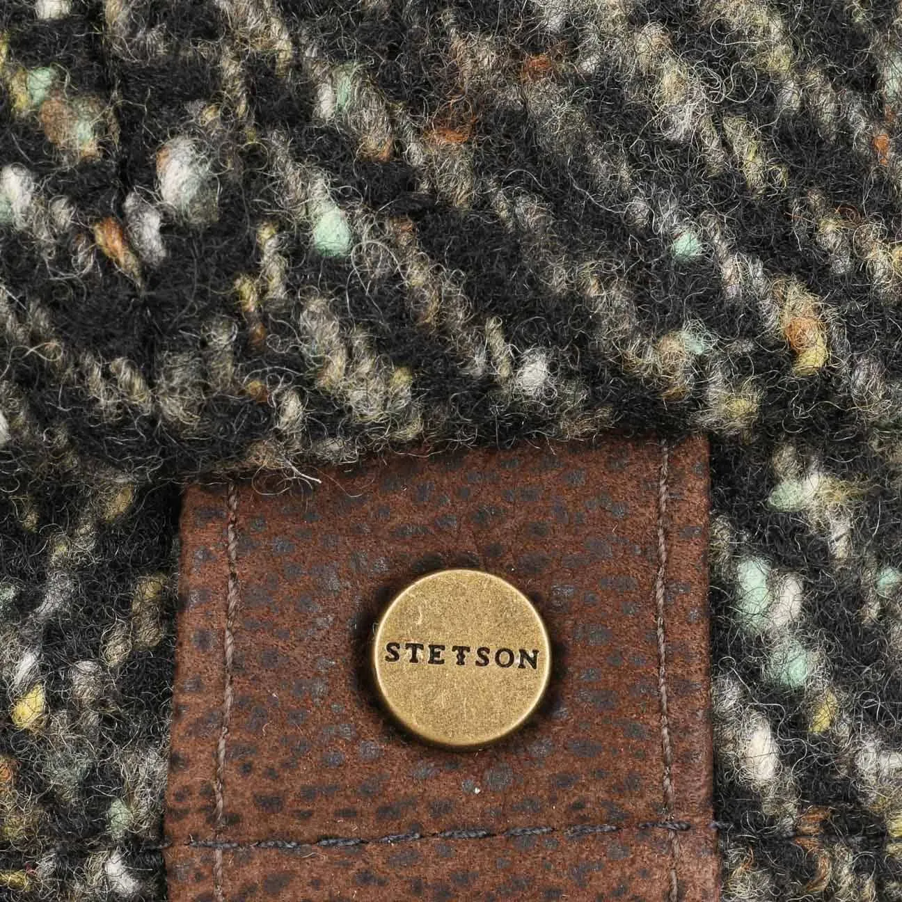 Hatteras Herringbone Color Newsboy Cap by Stetson