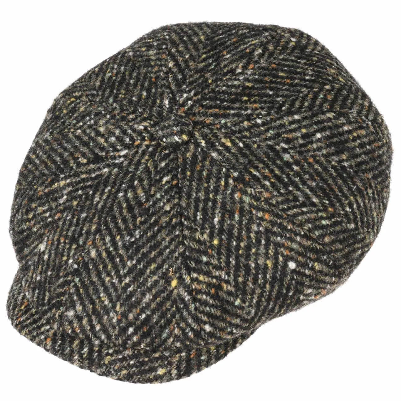 Hatteras Herringbone Color Newsboy Cap by Stetson