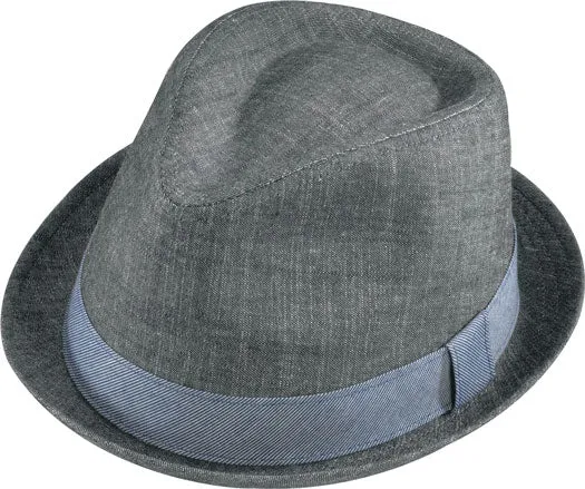 Henschel - Denim Stingy Brim Fedora Hat