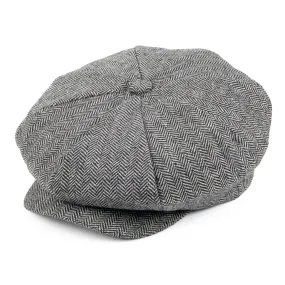 Herringbone Big Apple Cap - Grey