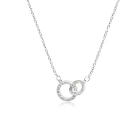 Interlocking Round Cubic Zirconia Necklace