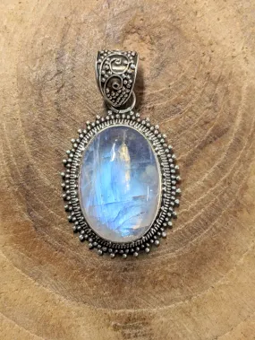 Iridescent Moonstone Pendant