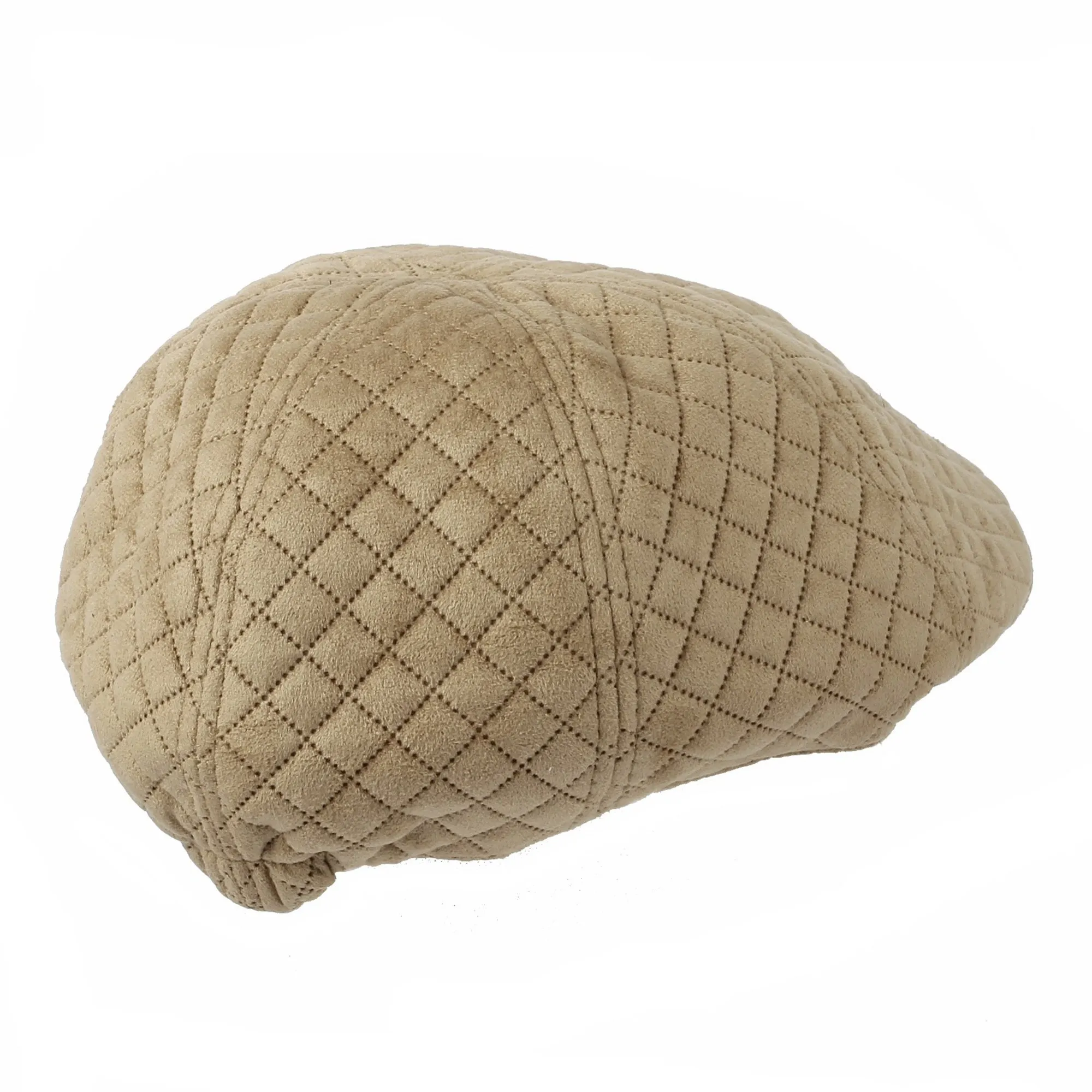 Ivy Flat Cap Quilting Soft Suede Newsboy Hat SL31120