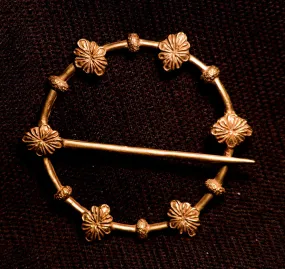 Leaves adorn this Annular Brooch - W-59