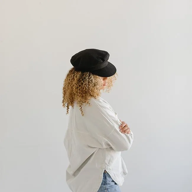 Linen Newsboy Cap