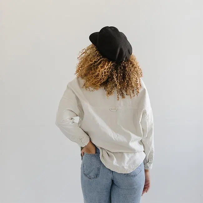 Linen Newsboy Cap