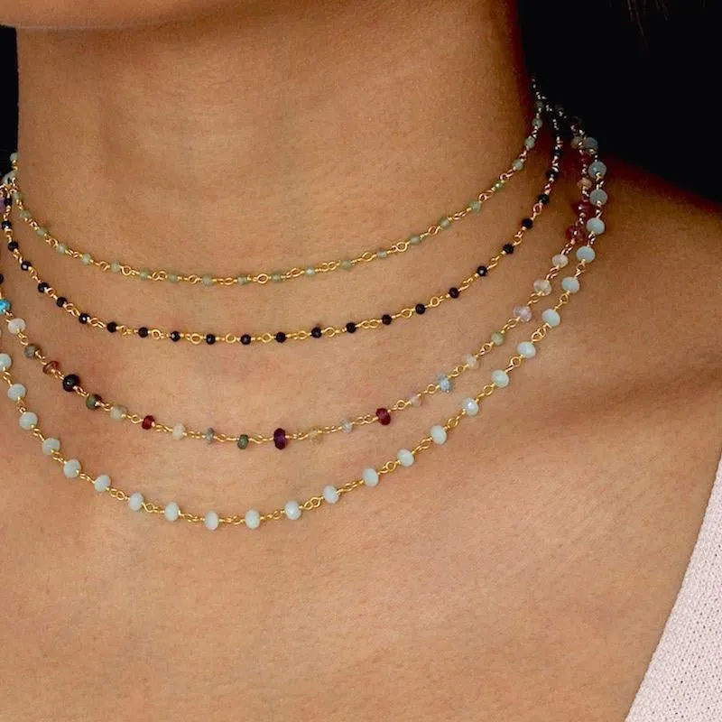 Lite Aqua Agate Choker