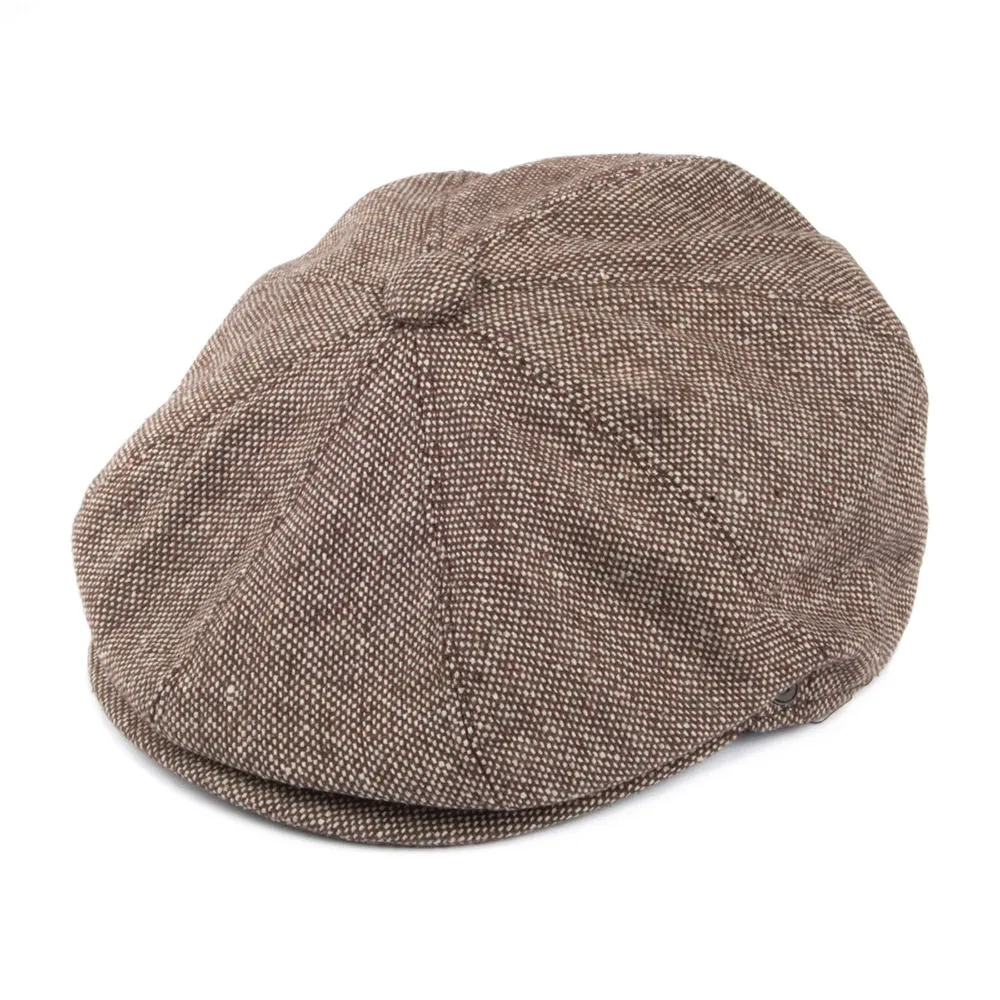 Marl Tweed Newsboy Cap Brown Wholesale Pack