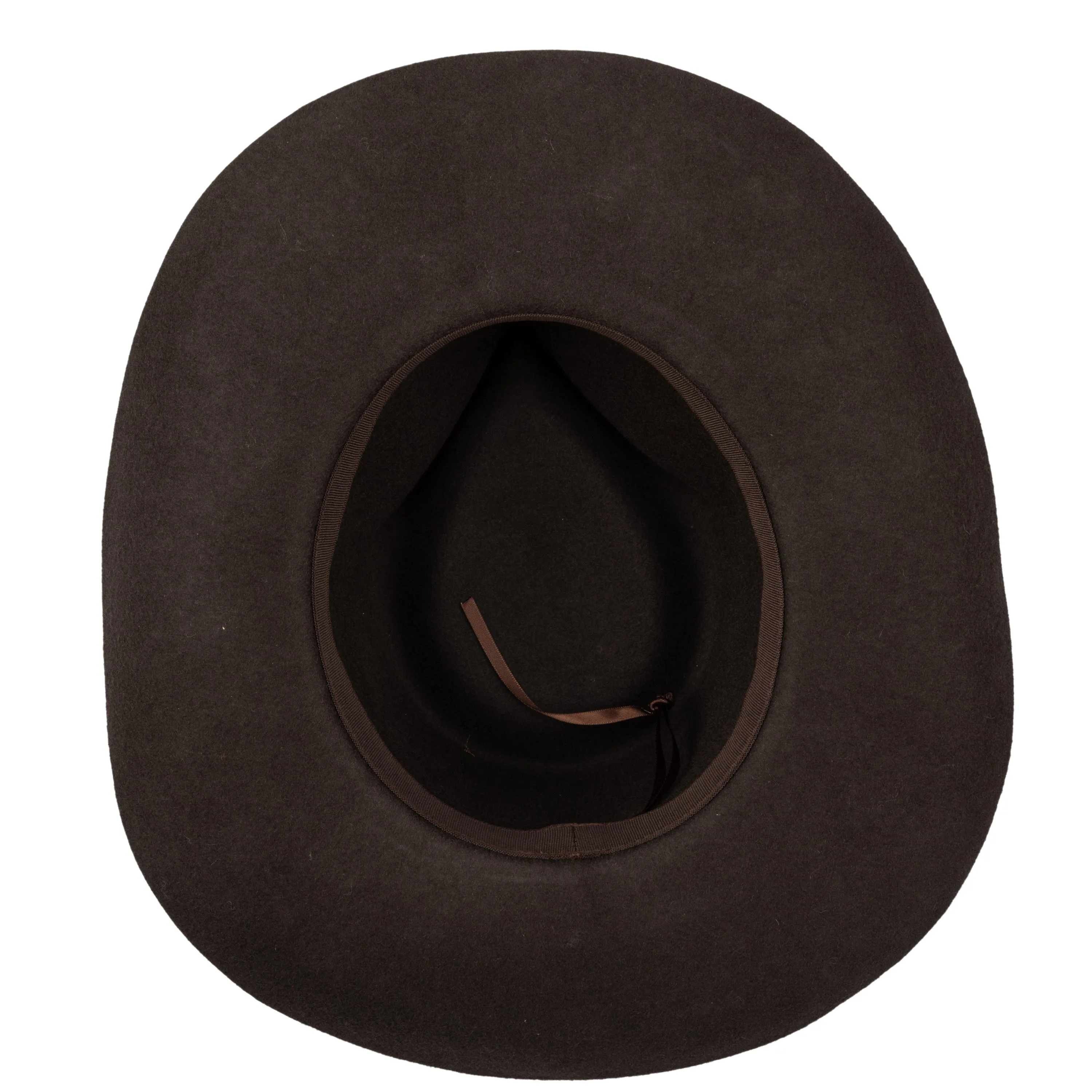 Men's Wool Felt Western Fedora With Faux Leather Band