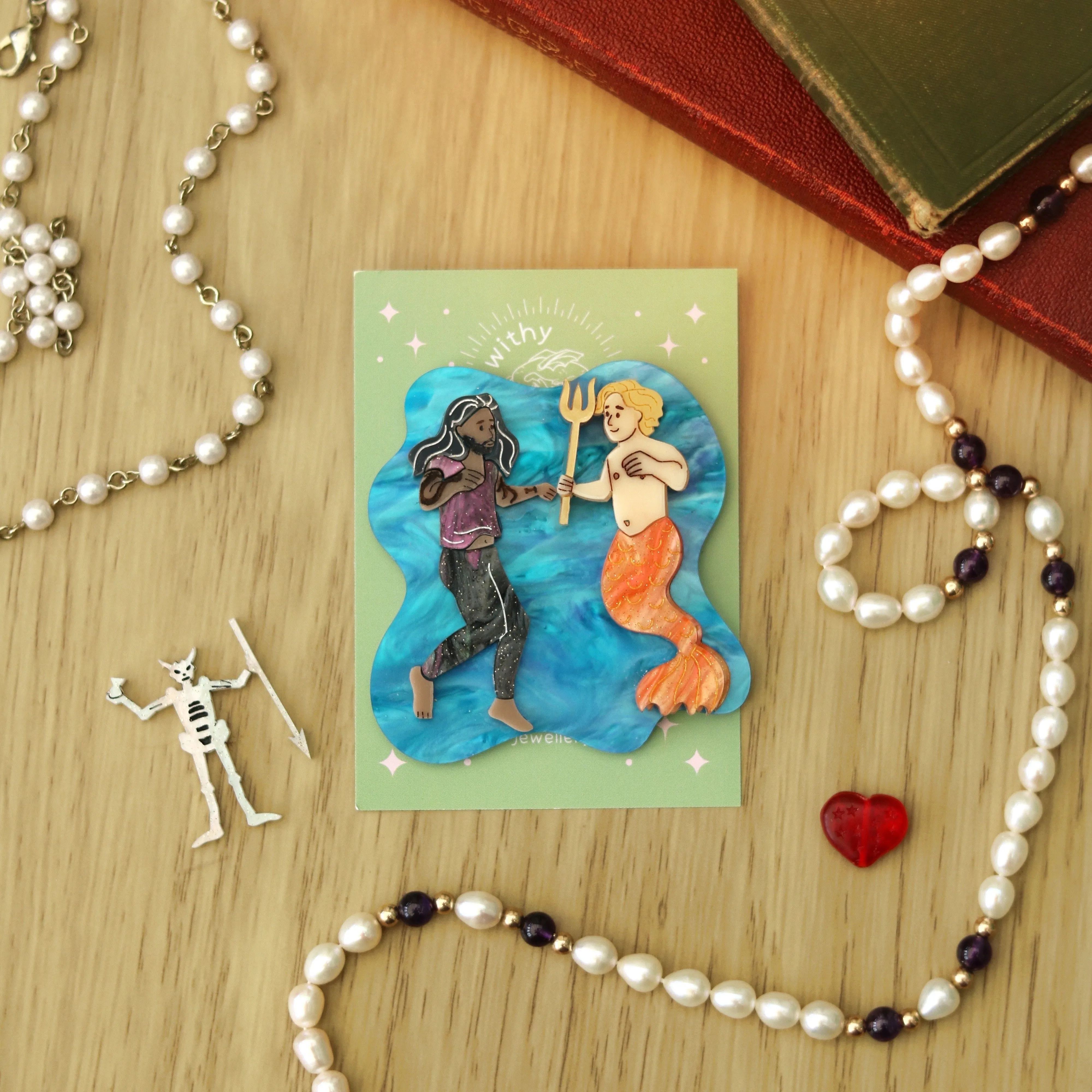 Mermen Brooch