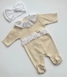 MIA BELLA Luxury Camel Baby Grow Cotton