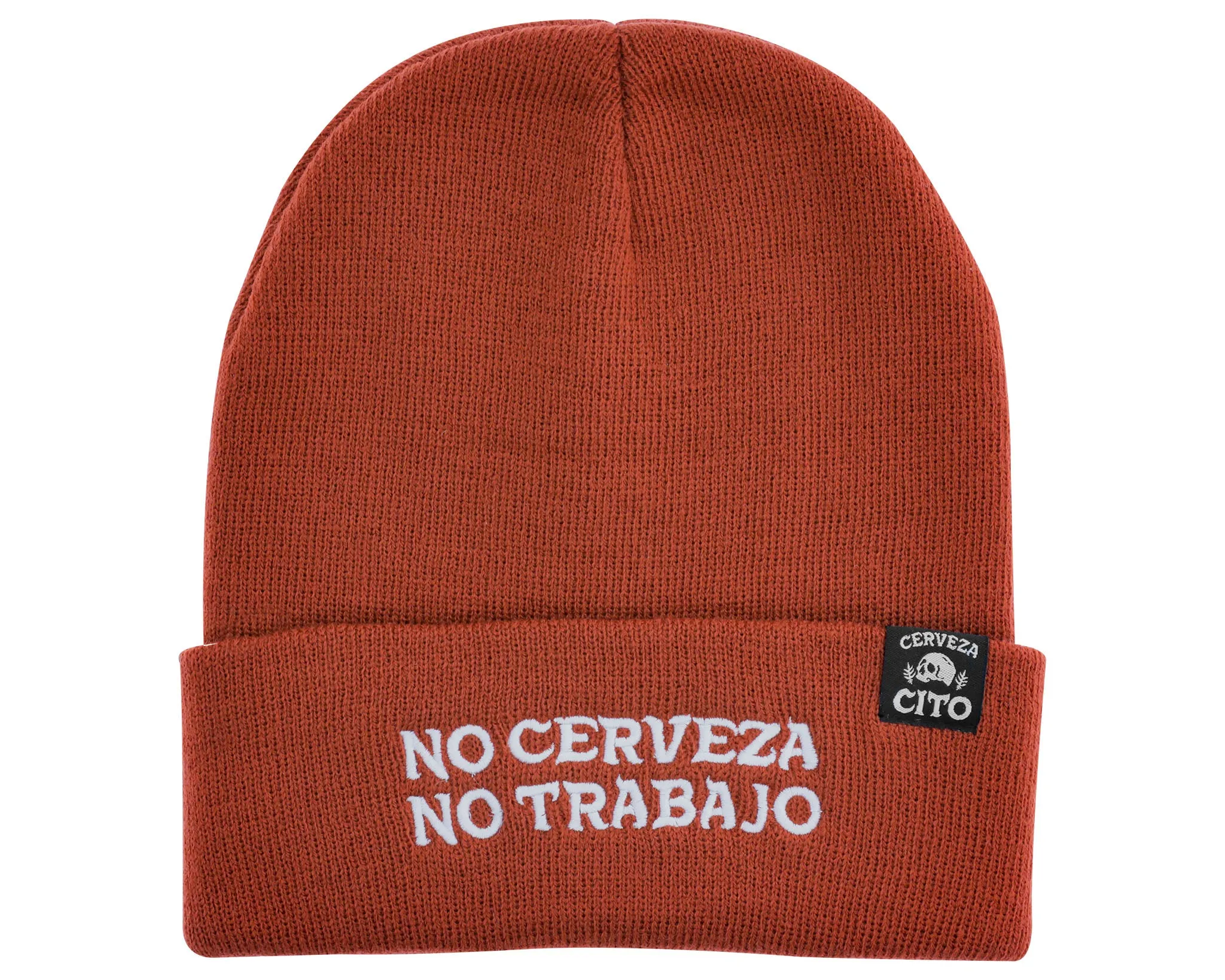 No Trabajo Beanie - Rust