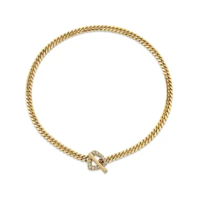 Pavé Diamond Trillion Toggle Choker