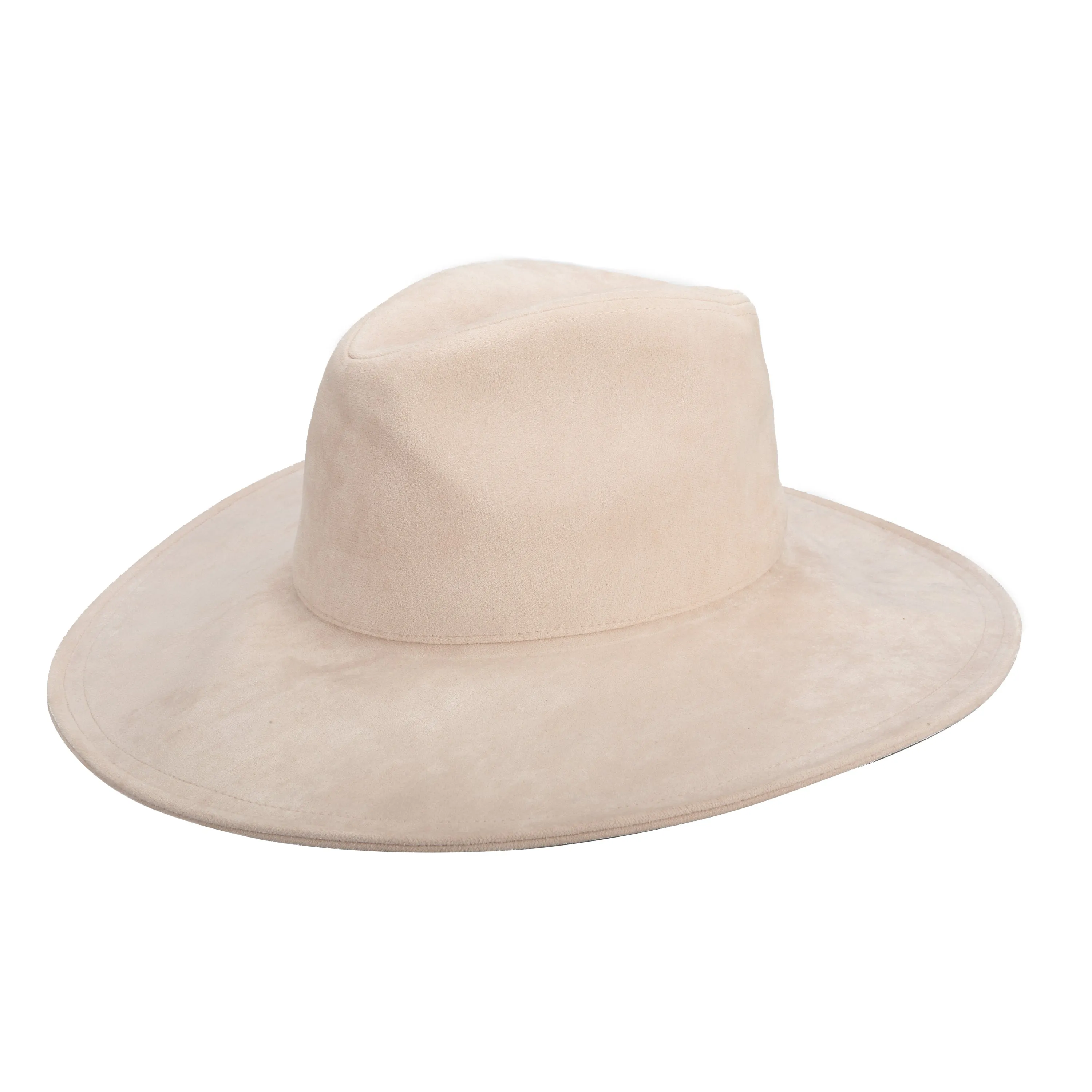 Pioneer - Cut & Sew Faux Suede Fedora