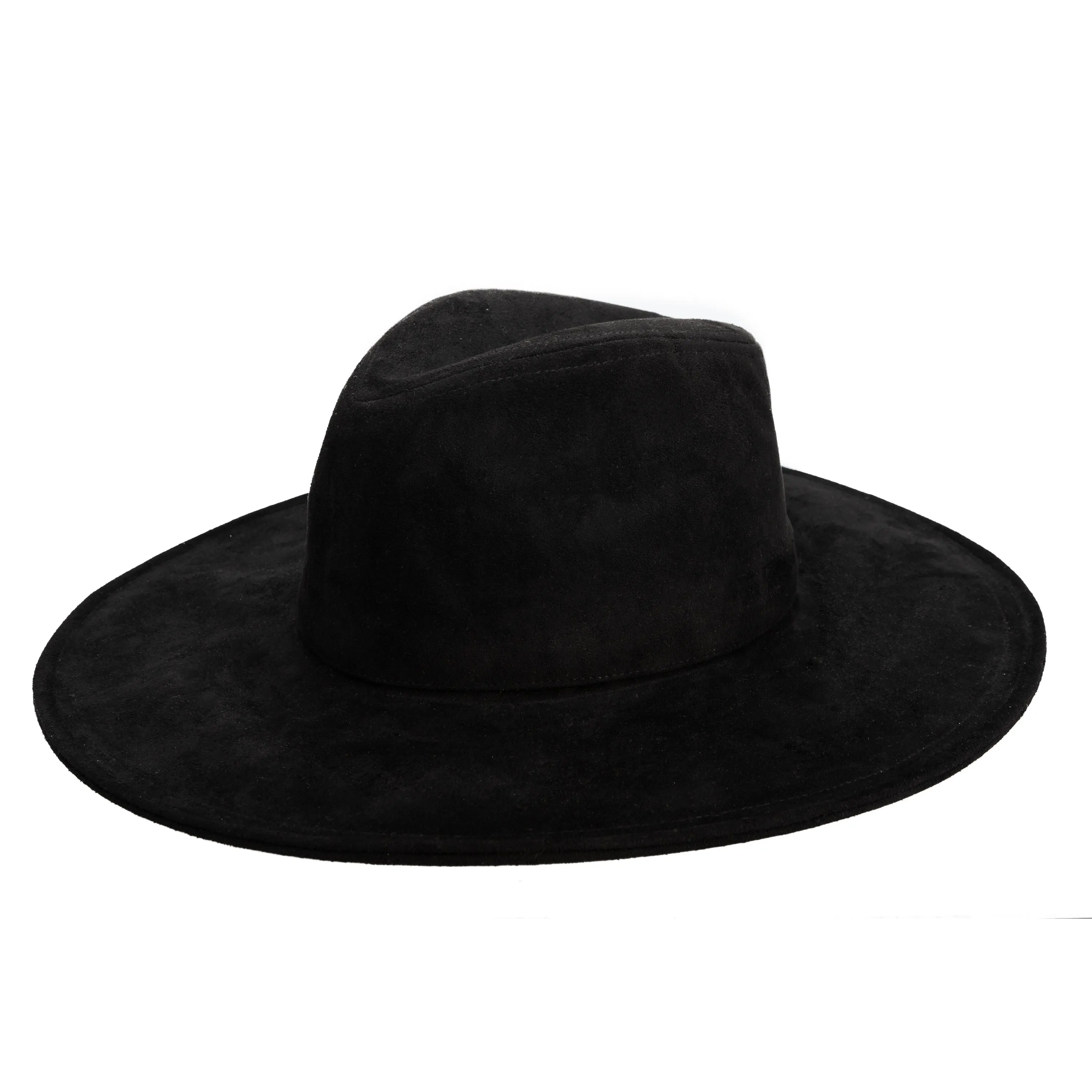 Pioneer - Cut & Sew Faux Suede Fedora