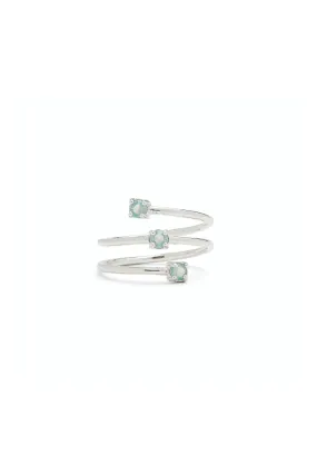 PURA VIDA TOE RING | TRIPLE OPAL STONE WRAP RING