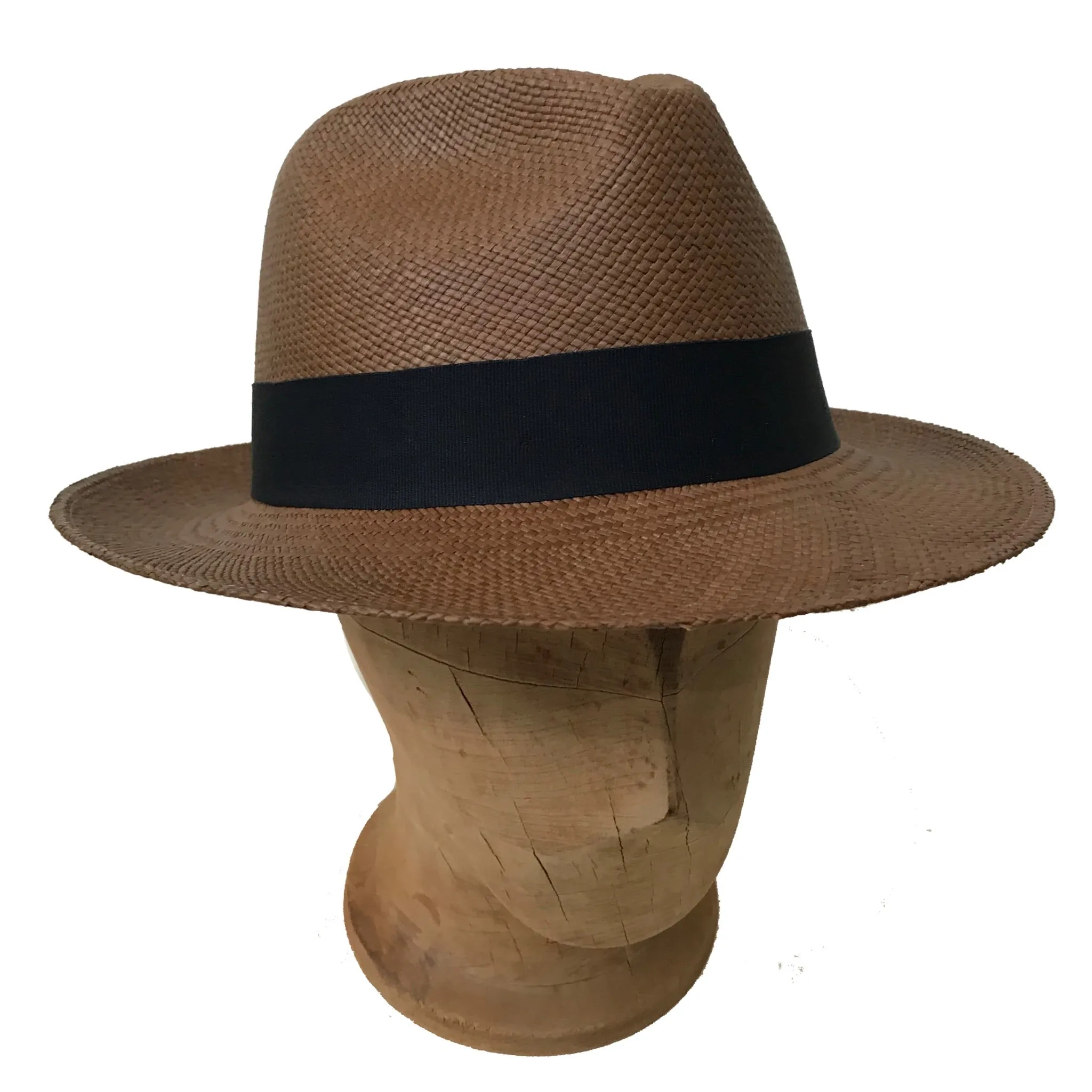 Teddy King Fedora - Panama Brisa #3 - Mid 6cm Brim - Bark