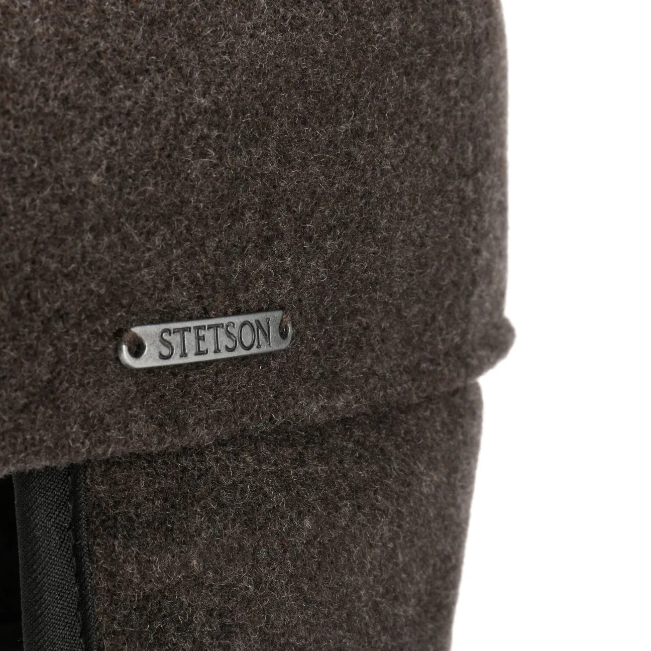 Texas Wool Earflap Flat Cap by Stetson